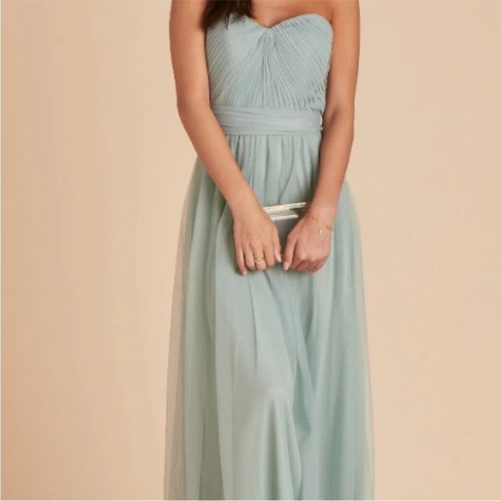 Birdy gray Christina convertible dress sage green bridesmaid down tulle large